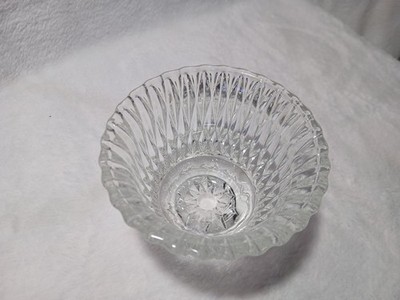 Vintage MCM 1940s-1970s LIBBEY GLASS CO. LRS45 CLEAR Open Sugar Bowl Votive