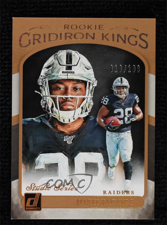 2019 Panini Donruss Rookie Gridiron Kings Studio Series /100 Josh Jacobs RC 7zf