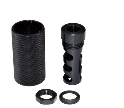 Presma CNC Sound Louder Muzzle Brake fits 9mm 1/2''x36 with  Crush Washer & Nut