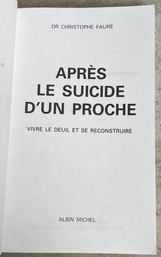 APRÈS LE SUICIDE D'UN PROCHE - Picture 3 of 12