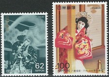 Japan - Kabuki-Darsteller Satz postfrisch 1991 Mi. 2048-2049