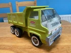 Vintage Tonka Toy. Gas Turbine Hydraulic Dump Truck. GREEN. Pressed Steel 1970s