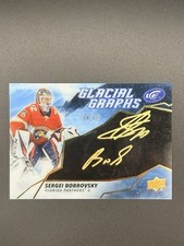 2019-20 Upper Deck Sergei Bobrovsky Glacial Graphs Gold Auto /25 Panthers GG-SB