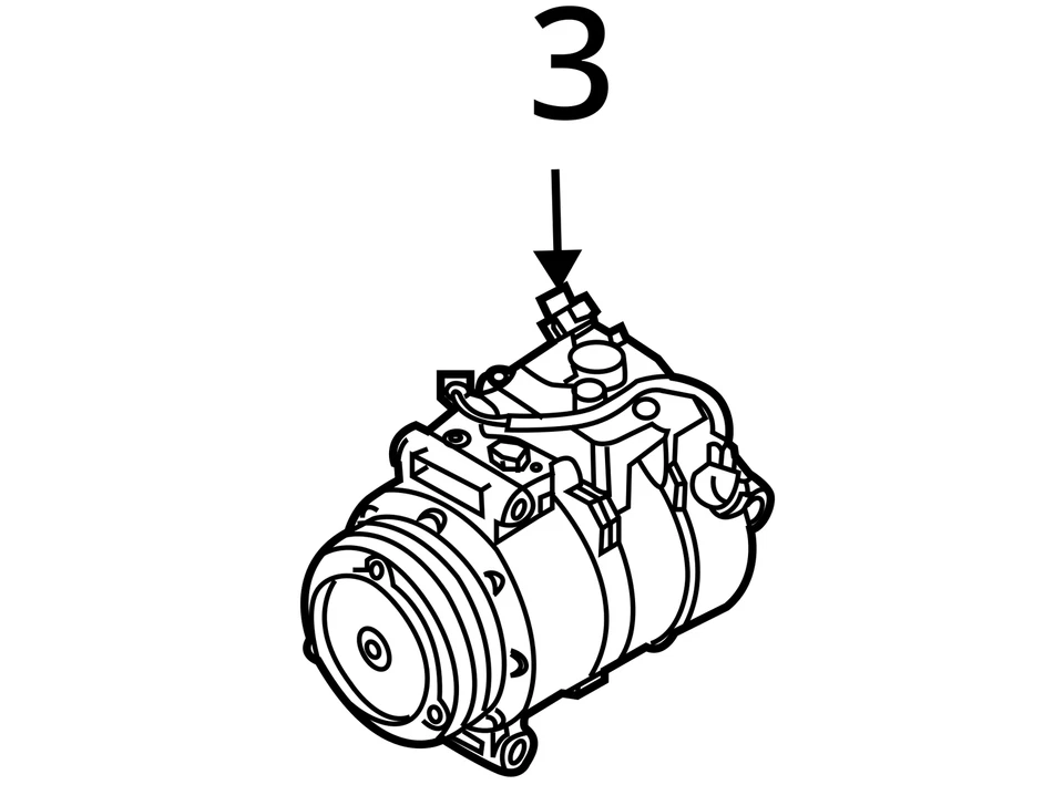 Compressor CA RDSTR sDrive30i compatível com 09-11 BMW Z4 6839569 - Imagem 4 de 4