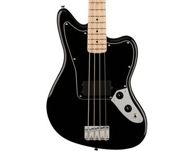 Used Squier Affinity Series Jaguar Bass - Black w/ Maple FB