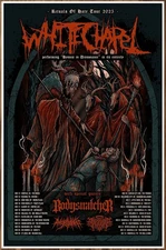 WHITECHAPEL BODYSNATCHER ANGELMAKER Hymns Tour 2025 Ltd Ed RARE Poster Deathcore