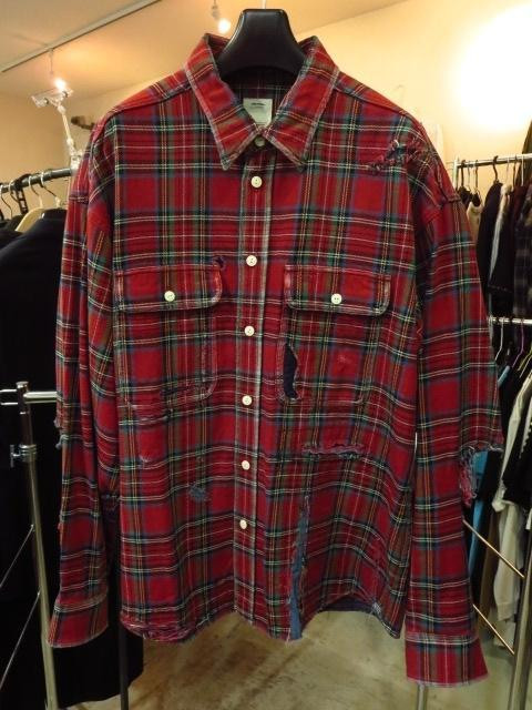 Used Visvim Lumber Check Long Sleeve Crash Shirt Tops Mens Used Visvim Lumber Check Long Sleeve Crash Shirt Tops Mens