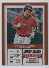 2017 Panini Contenders Draft Picks Championship Ticket 1/1 Zack Collins #25 5yd