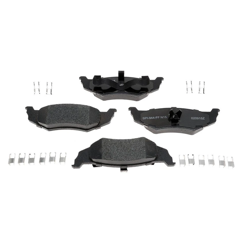 Juego de rotores de freno traseros + pastillas de freno metálicas para Chrysler New Yorker 1995-1996 Foto 2 de 4