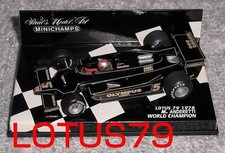Minichamps 1/43 Shipping Included Jps Lotus 79 Andretti 1978 Ford Model Car