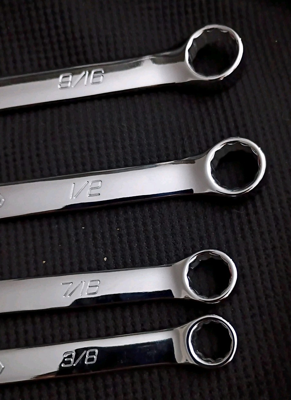 CARLYLE-11pc.,LONG  PATTERN COMBINATION WRENCH SET,    SAE 3/8"- 1" ,Older stamp