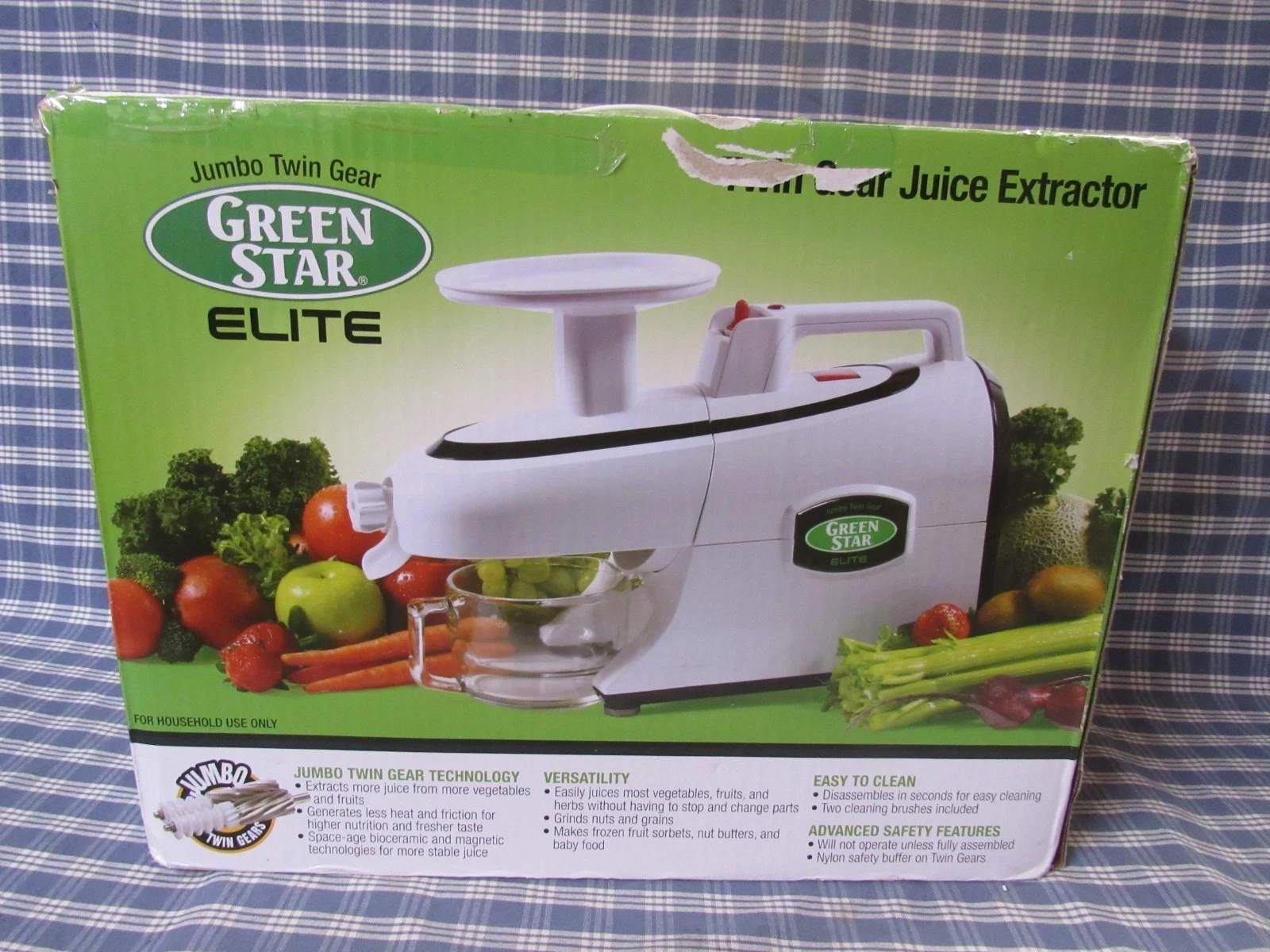 Tribest Greenstar Elite GSE-5050 Jumbo Twin Gear Masticating Juicer FREE SHIPPIN
