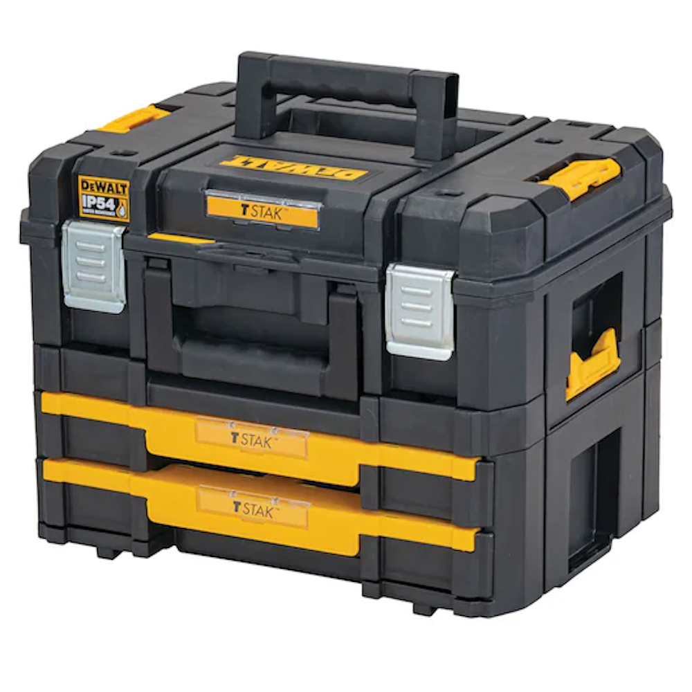 DEWALT TSTAK IP54 Combo Kit (TSTAK II + TSTAK IV) capacità di carico 30 Kg