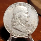1949 Franklin Half Dollar 90% Silver Nice Coin
