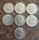 [Lot of 7] 65-69 - 40% Silver Kennedy Half Dollar Circulated 2