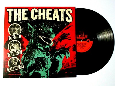 THE CHEATS CUSSIN' CRYING N' CARRYING ON LP AUTOGRAPHED+POSTER+NECKLACE PUNK