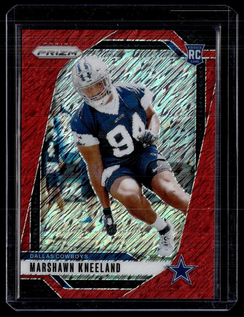 2024 PRIZM RED SHIMMER /35 ROOKIE MARSHAWN KNEELAND COWBOYS