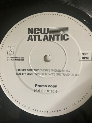 New Atlantic - Take Some Time Off Mixes - original promo pre release double pack