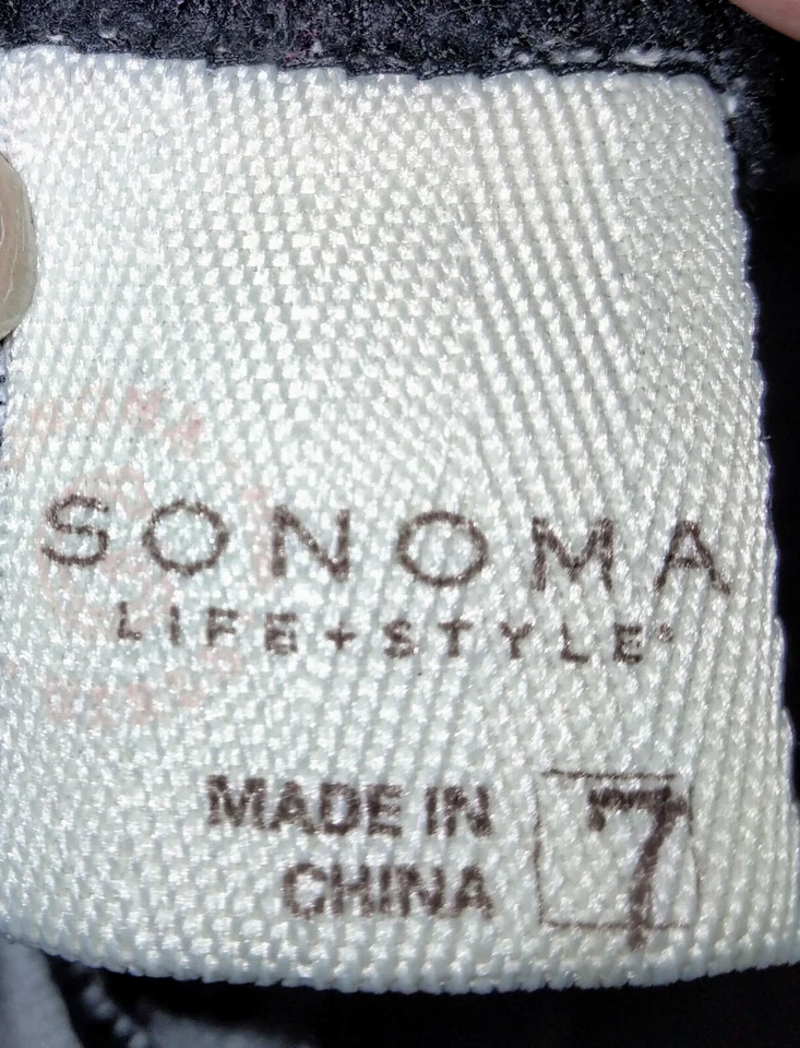 Falda tejida Sonoma negra con lazos blancos talla 7 para niñas Foto 2 de 4