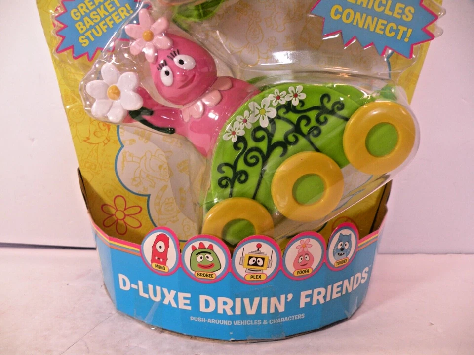 Spin Master Yo Gabba Gabba D-luxe Drivin Friends Foofa Brobee PushTrain 2008 - Image 4 of 4