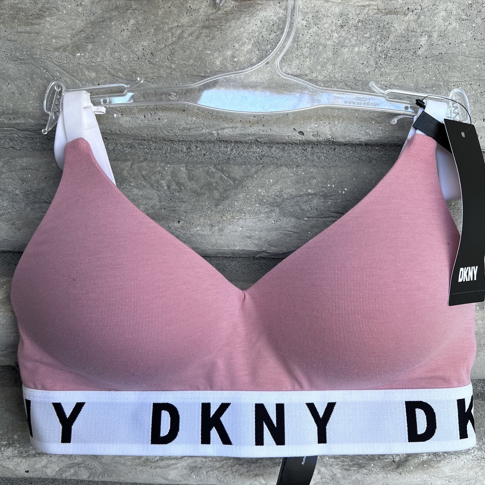 DKNY Bralette Bra Blush Pink Women’s Small $44-image