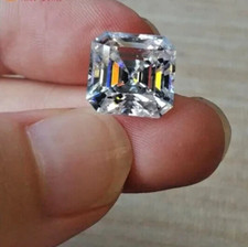 5.50 Ct Lab Grown Diamond Ascher Cut Premium Grade Quality Loose Gemstone10.50MM