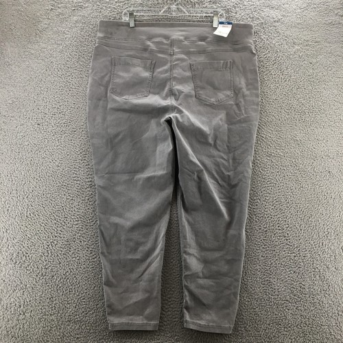 Terra Sky Ankle Skinny Pants Womens 2X Plus (actual 44x28) Gray Cotton Blend NEW - Picture 11 of 21