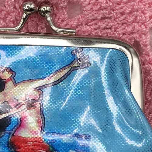 LA SIRENA Portamonete Loteria Messicana Monedero Chiusura a Scatto KissLock Selfie Retrò a - Foto 3 di 8