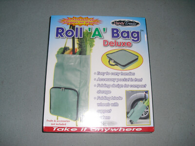 NEW Handy Trends Roll A Bag Deluxe Foldable 28'' Shopping Bag with Wheels