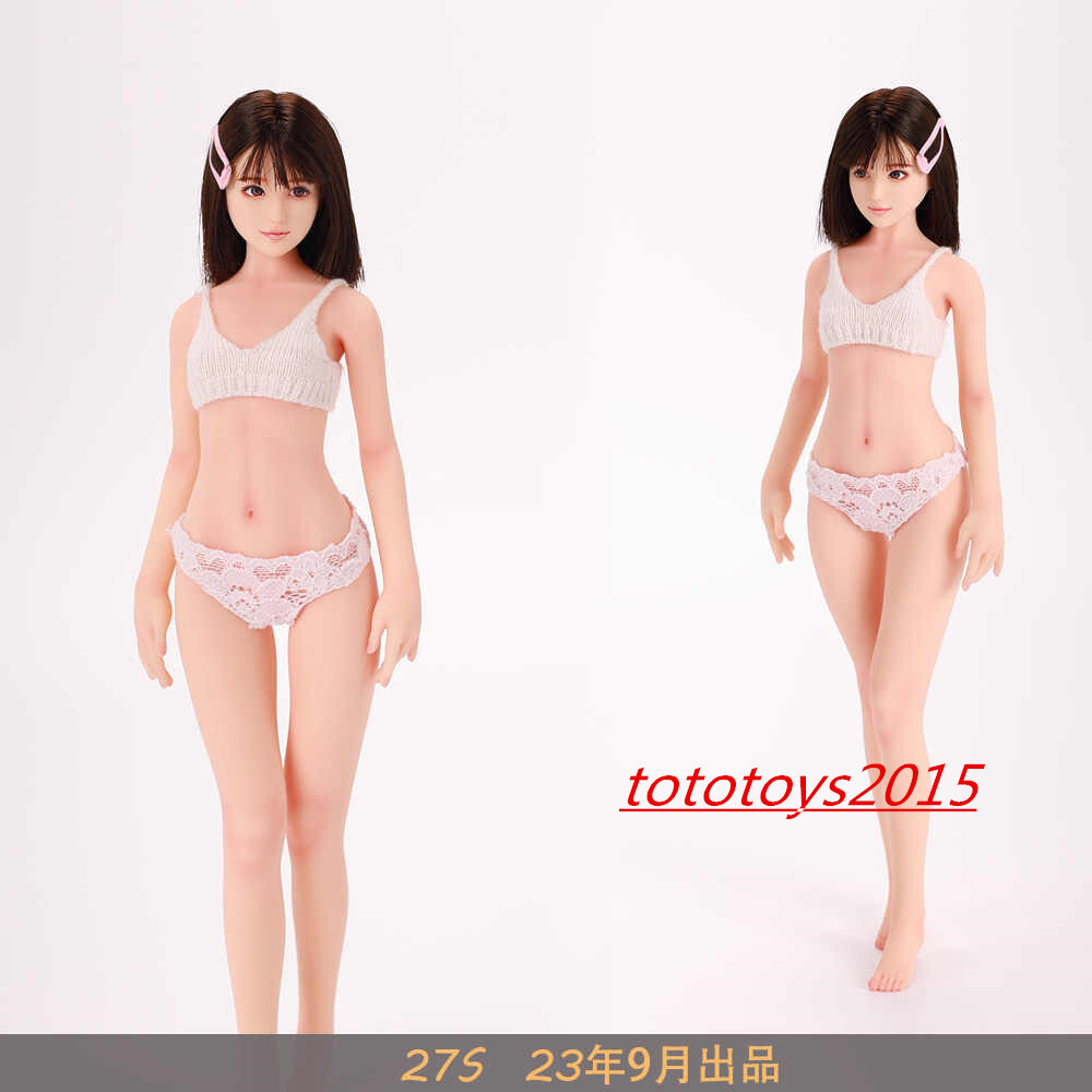 LDDOLL 27S 1/6 Cuerpo de Silicona Sin Costuras con Detalles Figura Ajuste Cabeza Femenina Juguete