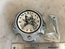 American Outlaw Wheels Chrome Wheel Rim Hub Cover Center Cap BC-787S 5 Lug