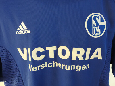FC Schalke 04 オーセンティックアウェイ サイン入りO Schalke 04 2003/05 Away Jersey Adidas (M) Orange Medium