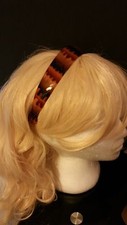 Karina French Couture Brown Tan Beige Design Hair Headband Very Impressive Gift