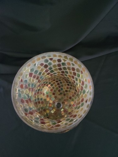 Longaberger Large Mosaic Hurricane Lamp - Picture 5 of 7