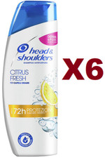 6PCS HEAD & SHOULDERS CITRUS FRESH ANTI-DANDRUFF SHAMPOO 250ML OILY HAIR
