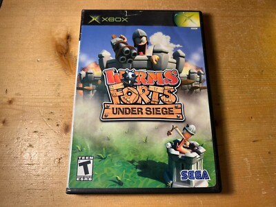 Worms Forts: Under Siege (Microsoft Xbox, 2005) CIB Tested Ships Free !!