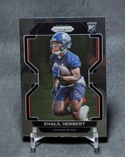 Khalil Herbert Rookie RC 2021 Panini Prizm Football Card #425 Chicago Bears. rookie card picture