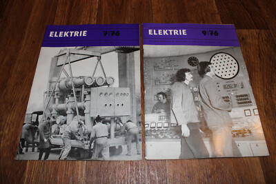 Elektrie 1976 GDR Fach Magazine Industry Elektronics Electronics Technology Magazine