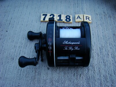 big boss fishing reels U7218 AR RARE Shakespeare The Big Boss 8200 low profile baitcasting reel
