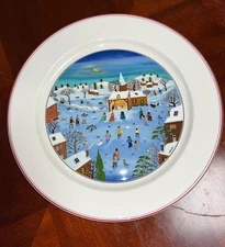 Villeroy & Boch Design Naif Nativity Laplau 12" Porcelain Charger / Chop Plate
