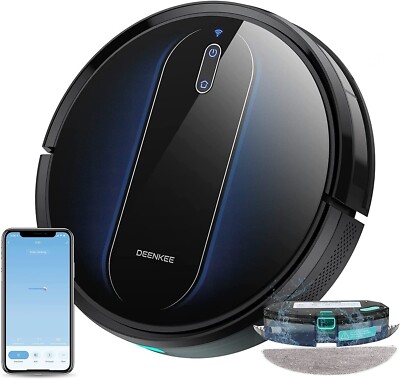 Robot Vacuum Cleaner, WiFi, Mopping Function, Alexa,Room Map, Car Boost, 2500P