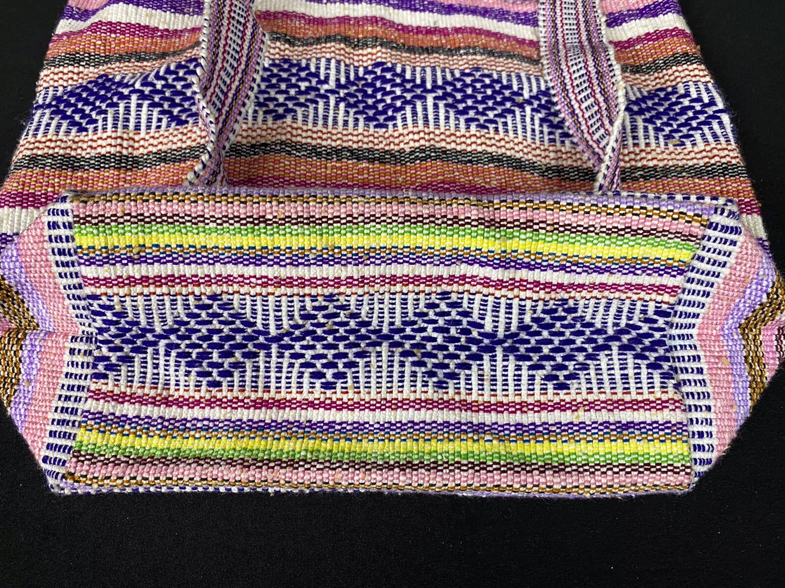 Boho Multicolor Medium Drawstring Travel Backpack… - image 5