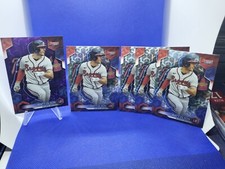 Matt Olson 2023 Bowman's Best PURPLE #200/250 refractor and 3 base
