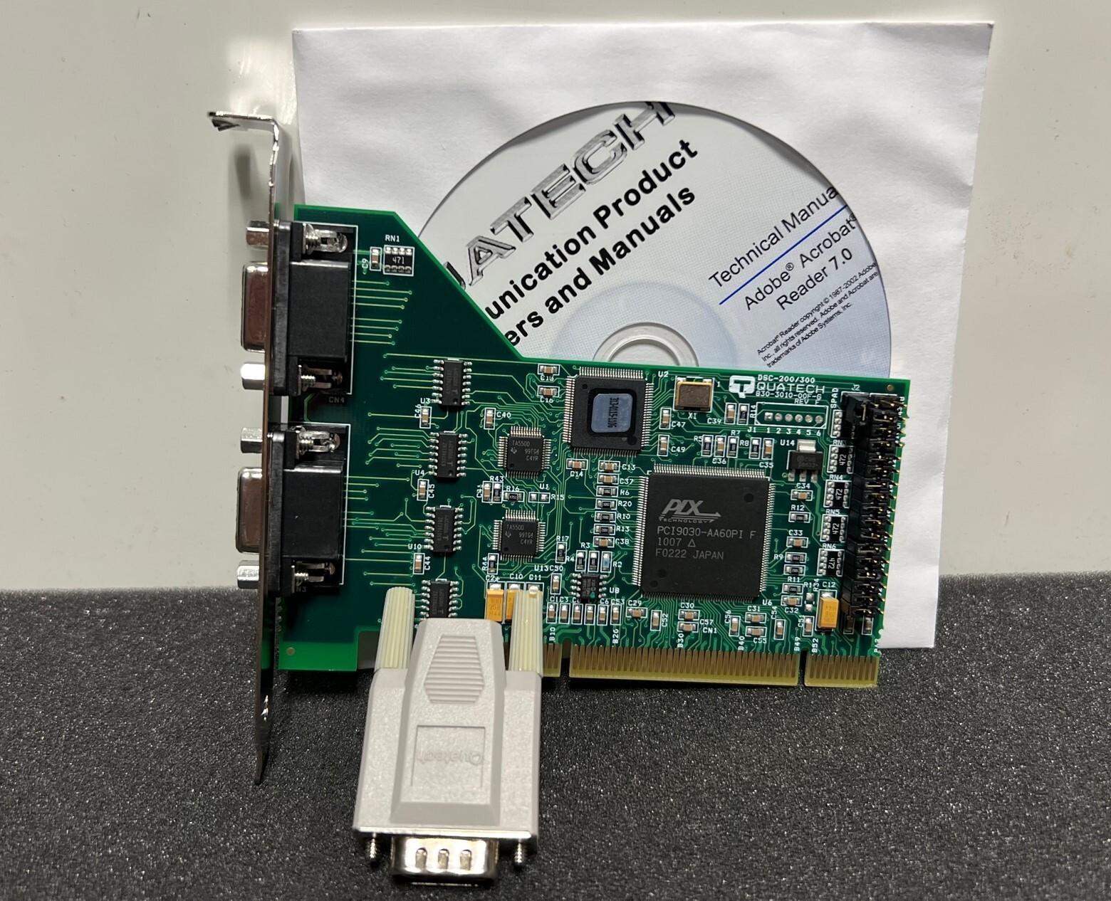 Serial Quatech QUATECH DSC-200/300 G PCI based RS-422/485 Serial Host Adapter w/ DB-9 ...
