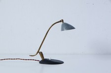 Lampada da tavolo scrivania Vintage Design anni 40 50 Ghisa e ottone