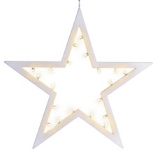 Dekoleuchte Stern 20 LED warmweiß Weihnachtsstern Lichterstern Dekostern 26 cm