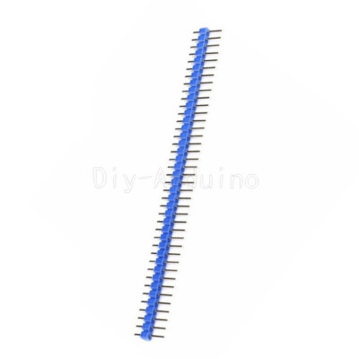 10PCS 40Pin 1x40P Male Breakable Pin Header Strip 2.54mm Long Blue Connector