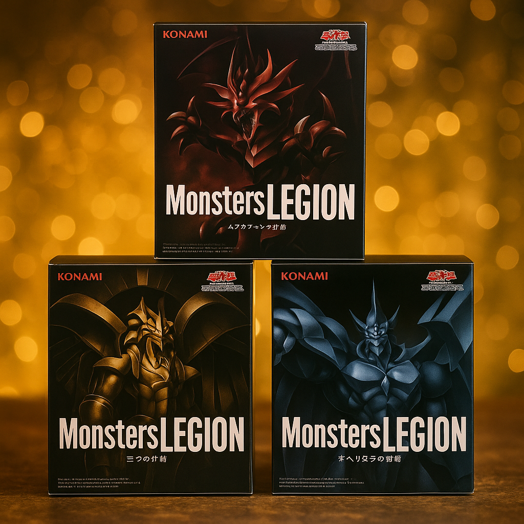 Yu-Gi-Oh! Series Monsters LEGION Slifer Obelisk Ra PVC Figure SET