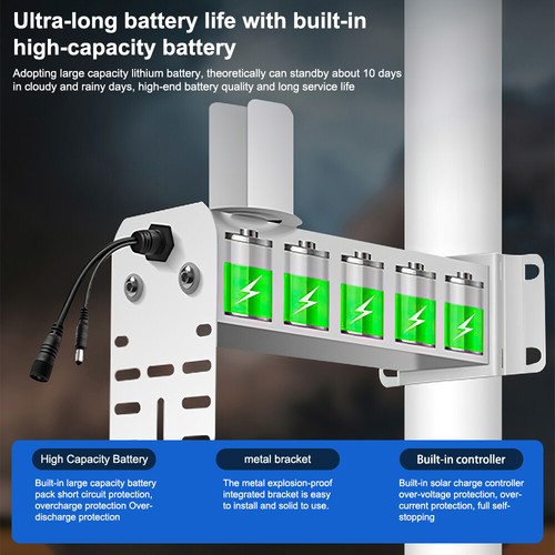 Solar Battery Powered Wireless WiFi Outdoor Pan/Tilt Home Security Camera System - Picture 20 of 71
