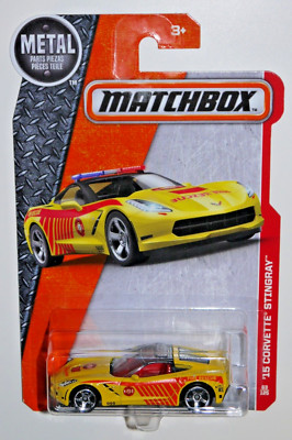 Matchbox MBX 63/125 - 2015 CORVETTE STINGRAY - FIRE RESCUE - GELB/ROT